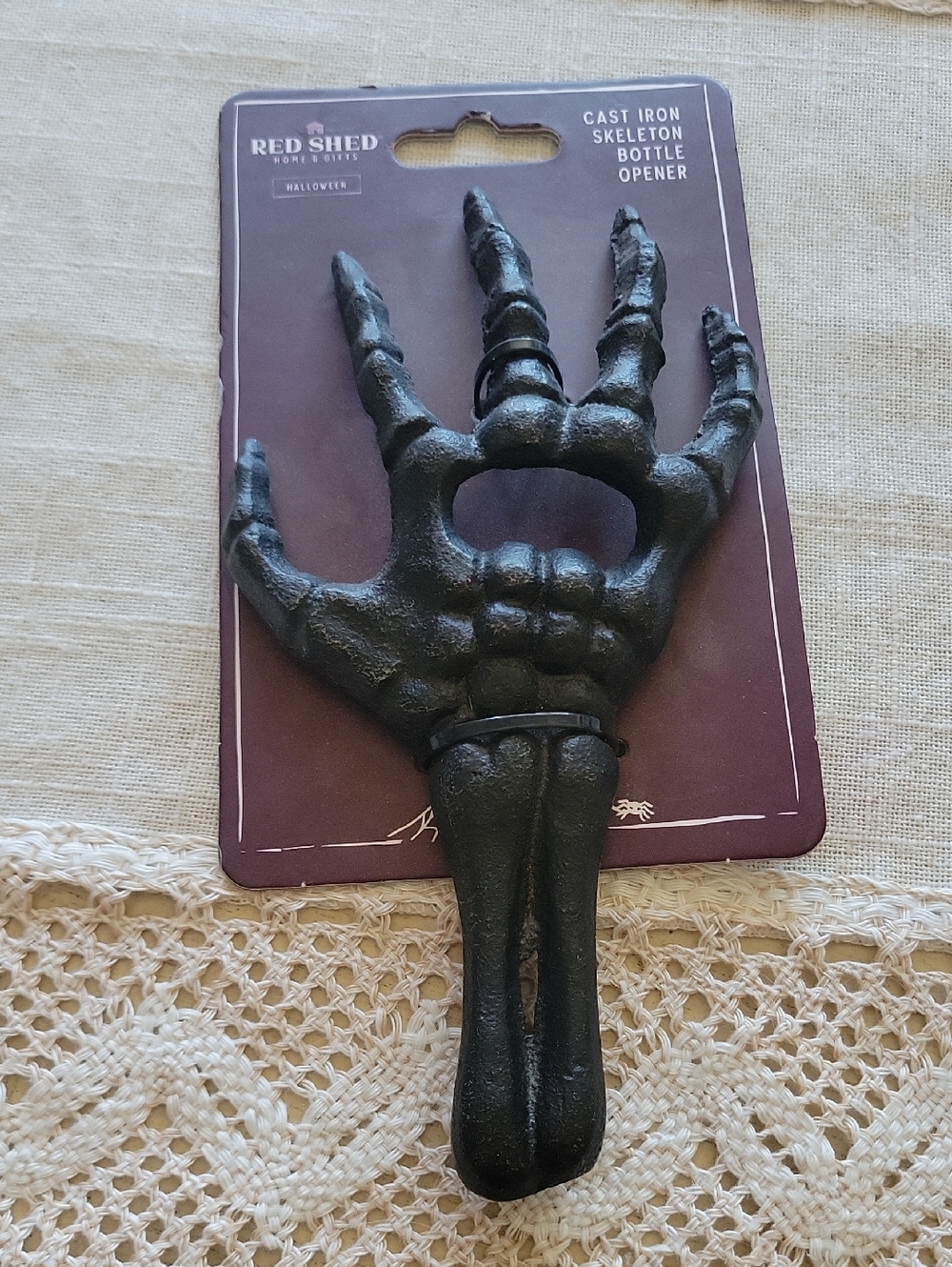 Cast Iron Skeleton Hand Bottle Opener